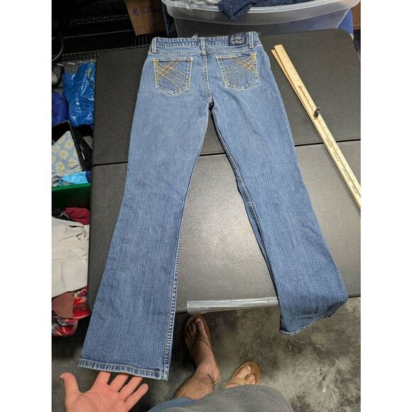 Vintage Levis Jeans Light Blue Denim Low Rise Slim Bootcut Juniors 9 - Picture 3 of 7